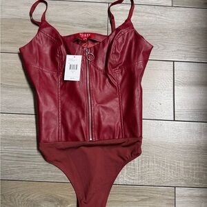 Guess Burgundy Kids Bodysuit
